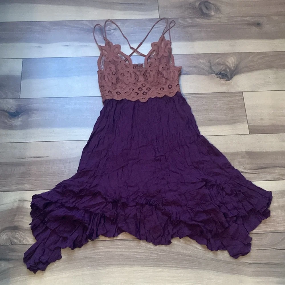 Free People Adella Mini Slip Dress